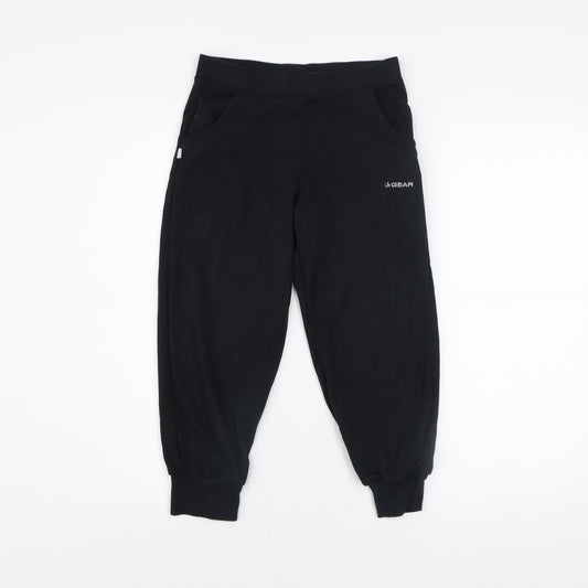 Womens UK Size 6 LA Gear Regular Fit Jogger Black Trousers