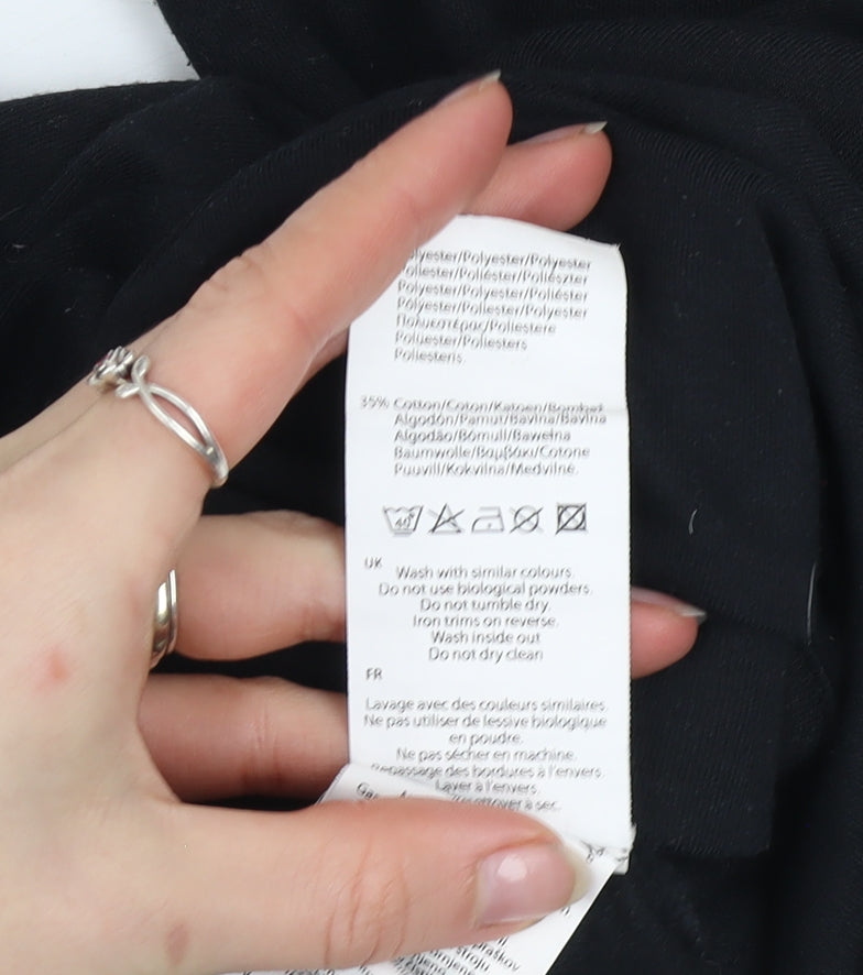 LA Gear Womens Black Size 6 Jogger Trousers Fleece Activewear