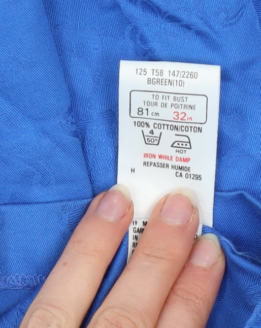 Womens UK Size 10 Marks and Spencer Blue Basic Jacket