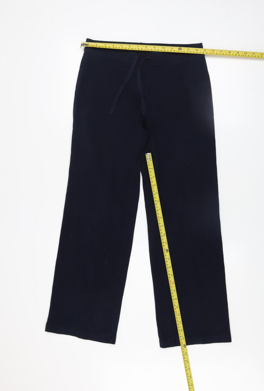 Marks & Spencer Women’s Blue Jogger Trousers UK 8 Cotton Stretch