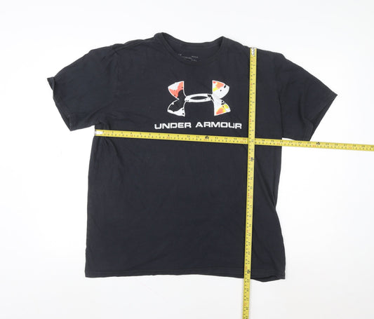 Under Armour Men’s Black HeatGear Graphic Logo Short Sleeve T-Shirt L