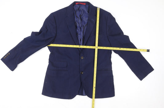 Mens UK Size 40 Marks and Spencer Blue Blazer