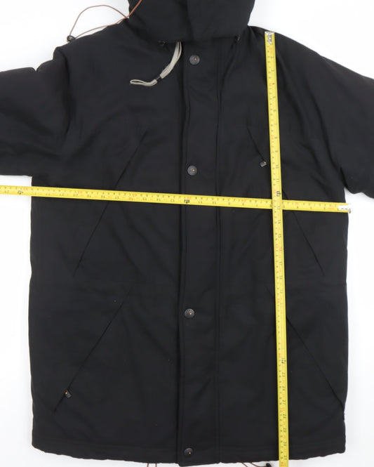Mens UK Size 38 Bush Black Parka Coat
