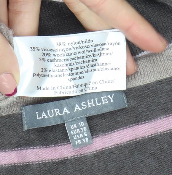 Womens UK Size 10 Laura Ashley Multicoloured Pullover Jumper