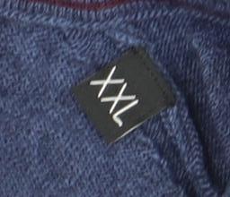 Bugatti Men Blue 7XL Wool V-Neck Pullover Jumper