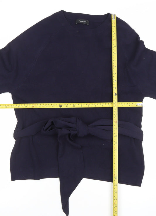 Womens UK Size 12 Marks and Spencer Blue Tunic Blouse