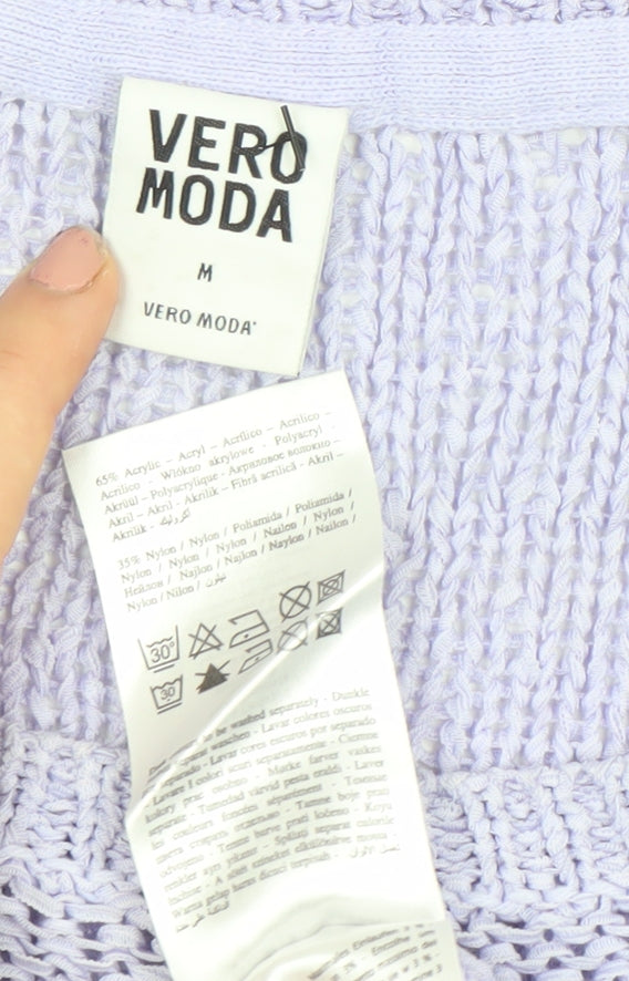Womens UK Size M VERO MODA Purple Pullover Jumper