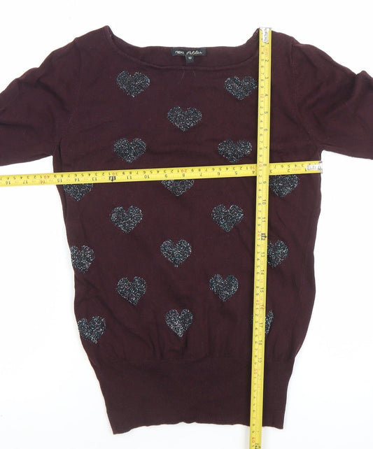 Womens UK Size 10 NEXT Brown Basic Blouse