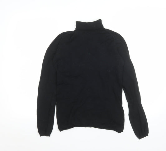 Womens UK Size S Gap Black Jersey T-Shirt