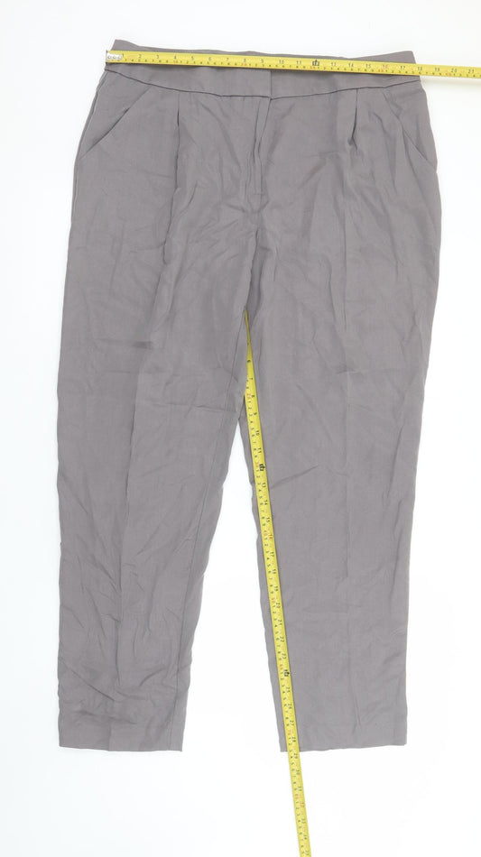 Womens UK Size 16 Marks and Spencer Regular Fit Business Casual Workwear Grey Tr