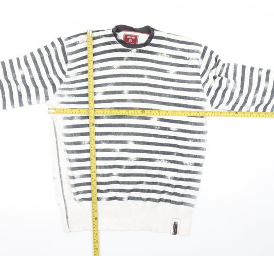 Mens UK Size XL JACK & JONES White Pullover Sweatshirt