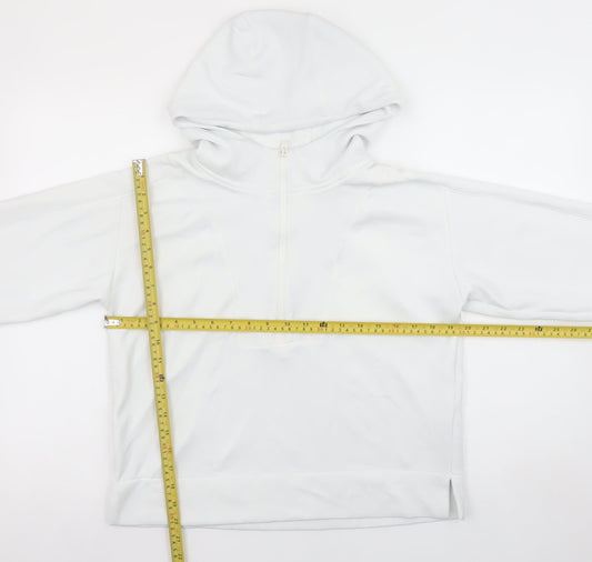Womens UK Size S Reiss White Pullover Hoodie