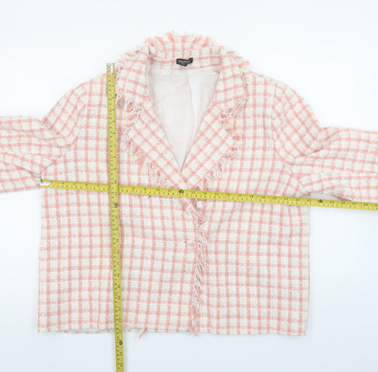 Womens UK Size 18 Boohoo Regular Pink Blazer