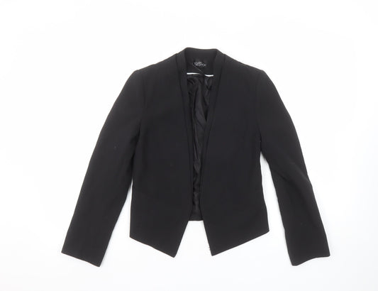 Womens UK Size 4 Topshop Petites Black Blazer