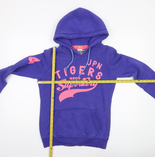 Superdry Women's Purple Graphic Pullover Hoodie Small