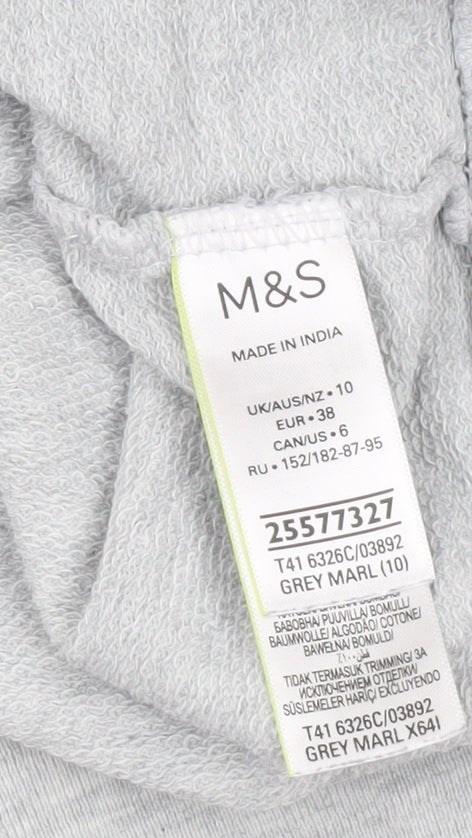 Womens UK Size 10 Marks and Spencer Grey Pullover Sweatshirt