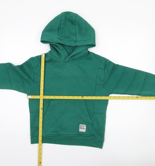 Boys UK Size 9 Years Haykids Club Green Pullover Hoodie