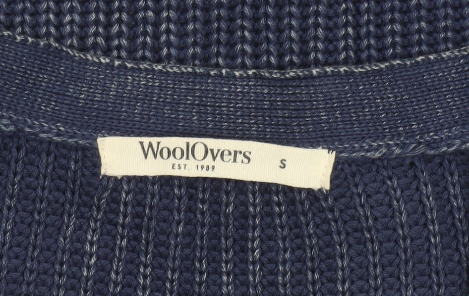 Womens UK Size S Woolovers Blue Cardigan Jumper