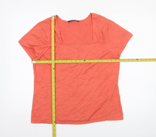 Womens UK Size L Windsmoor Orange Basic T-Shirt