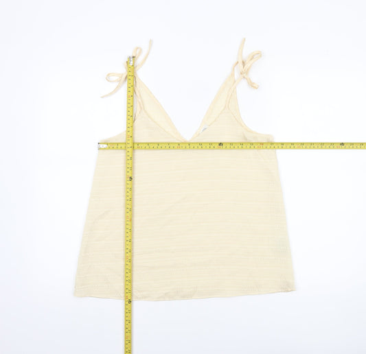 Womens UK Size 10 River Island Beige Camisole Tank