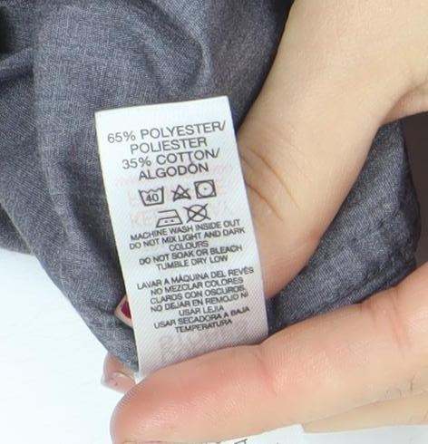 Boys UK Size 13-14 Years Dunnes Stores Grey Basic Button-Up