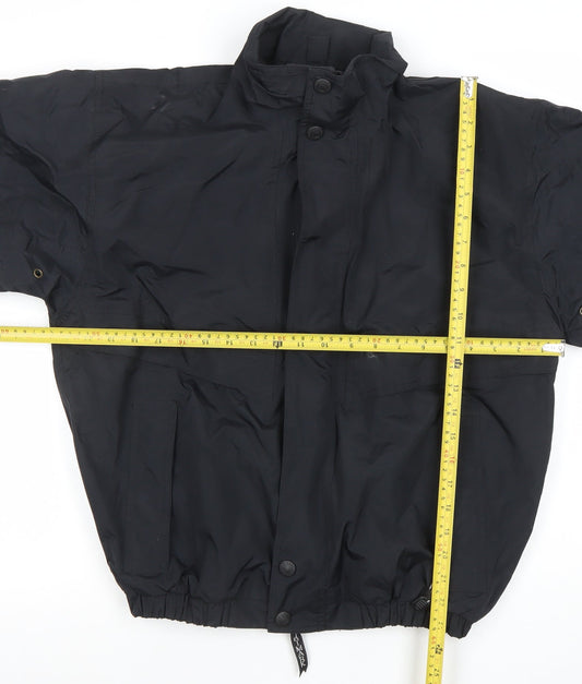 Boys UK Size L Trimark Black Windbreaker Coat