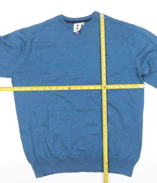 Tottenham Hotspur Men’s Blue Cotton Crew Neck Jumper M