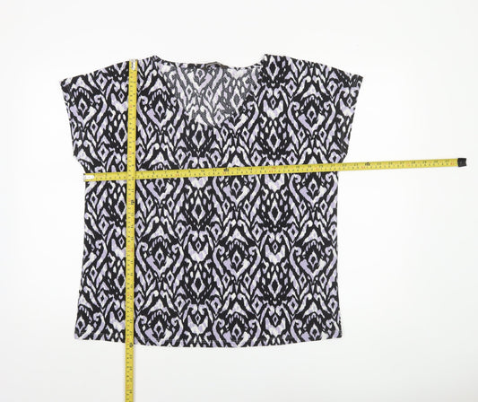 Bonmarché Women's Multicoloured Geometric Blouse Size 14