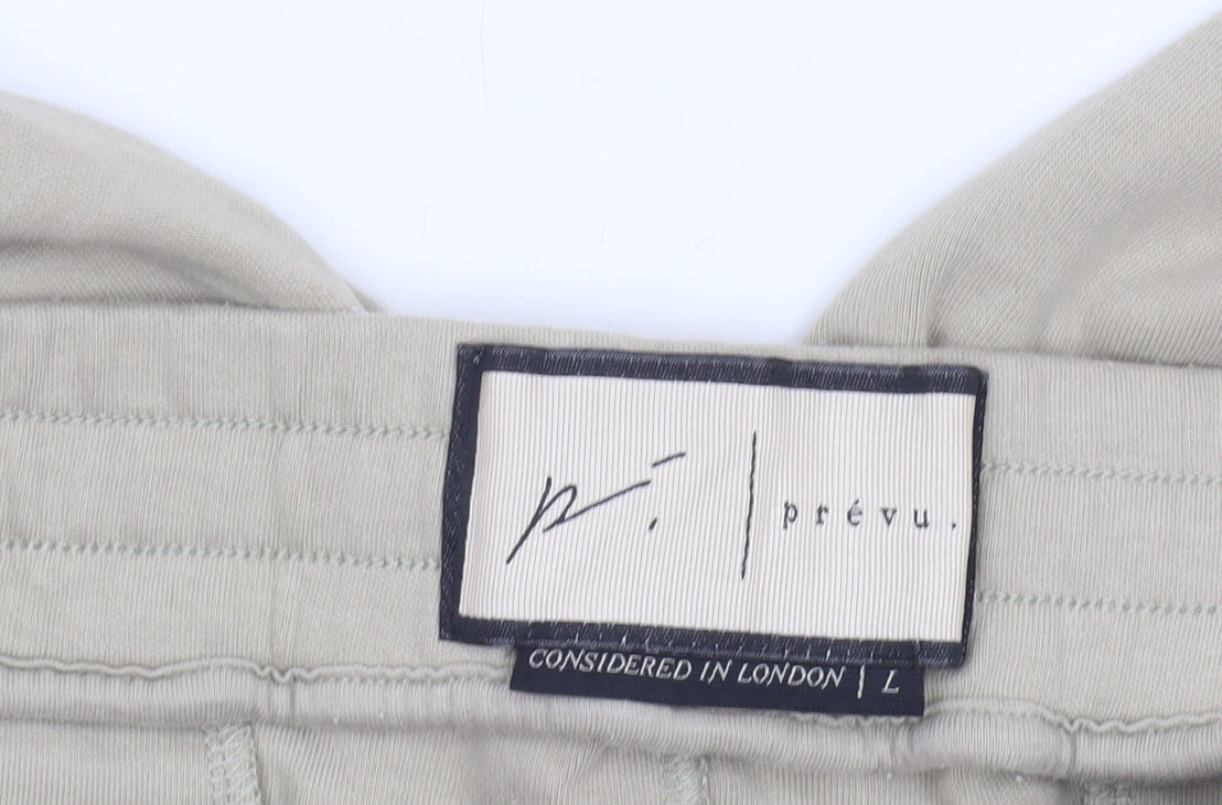 Womens UK Size L Prévu Regular Fit Jogger Beige Trousers