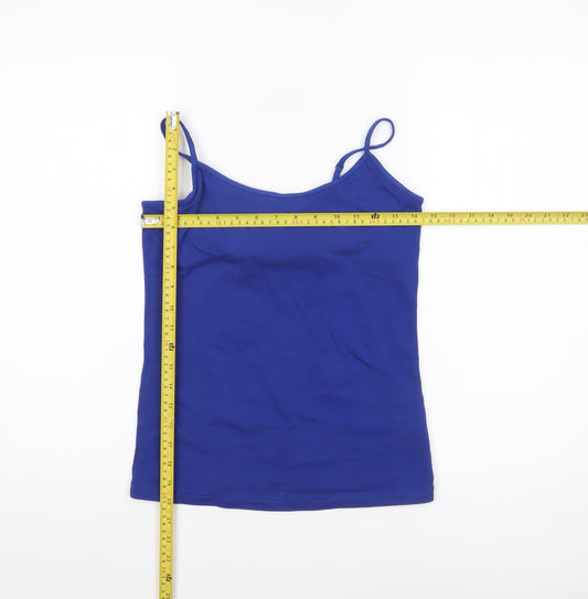 GAP Women's Blue Camisole Tank Top S Stretch Cotton Blend