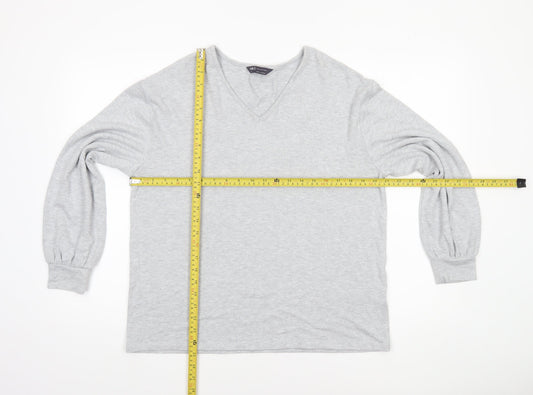 Womens UK Size 14 Marks and Spencer Grey Pullover Jumper