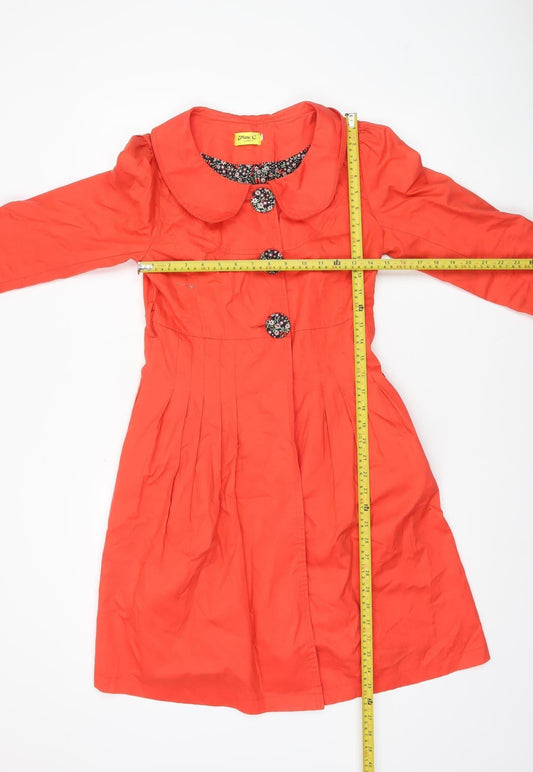 Womens UK Size M JimC London Red Trench Coat