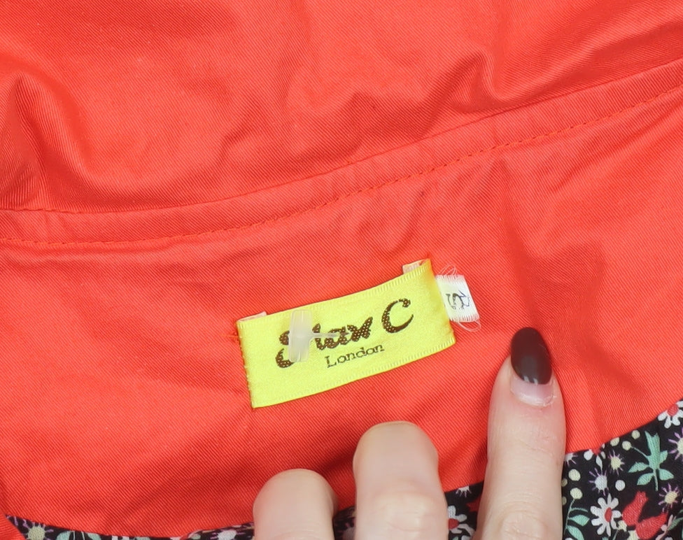 Womens UK Size M JimC London Red Trench Coat