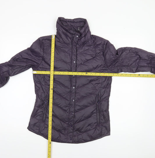 Gap Women Purple XS Puffer Jacket Down Filled Lightweight Quilted Coat