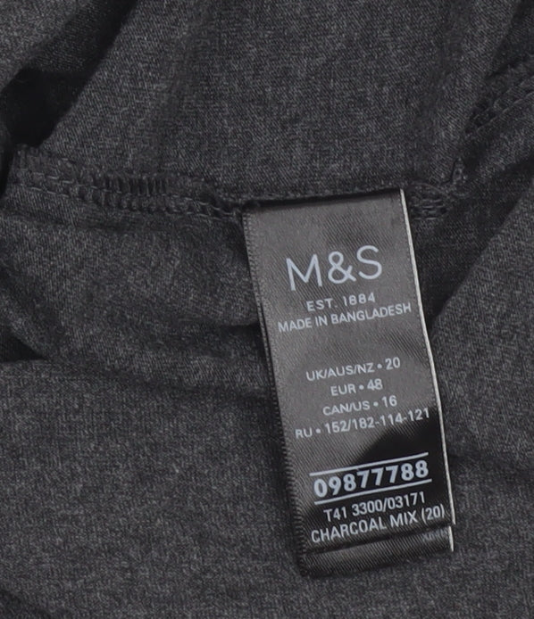 Womens UK Size 20 Marks and Spencer Grey Basic Tank