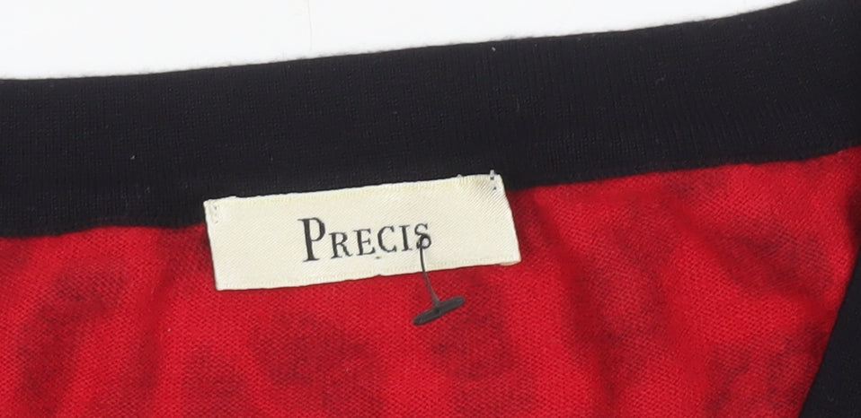 Womens UK Size M Precis Red Pullover Jumper