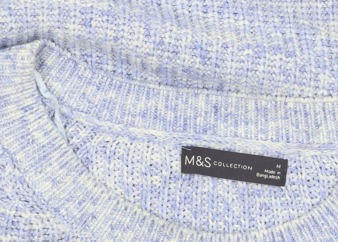Womens UK Size M Marks and Spencer Blue Pullover Jumper