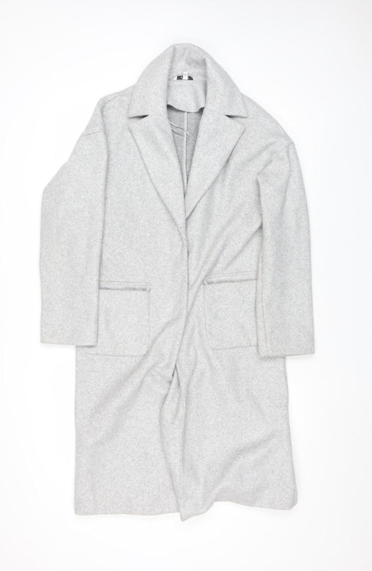 Womens UK Size 6 NEXT Grey Overcoat