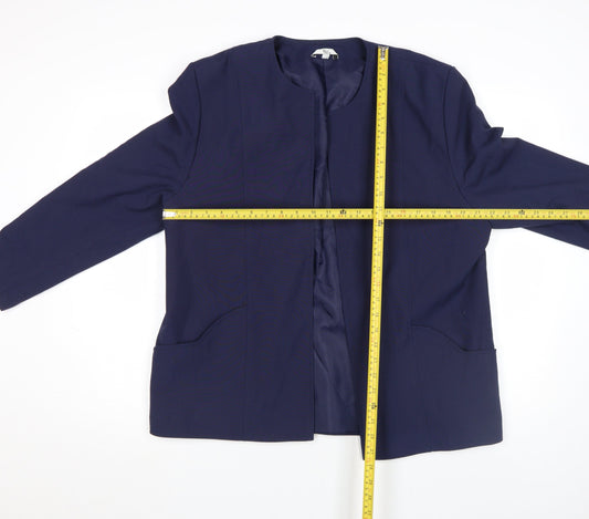 Klass Collection Women's Navy Blue Suit Jacket Size 18 Regular Lined