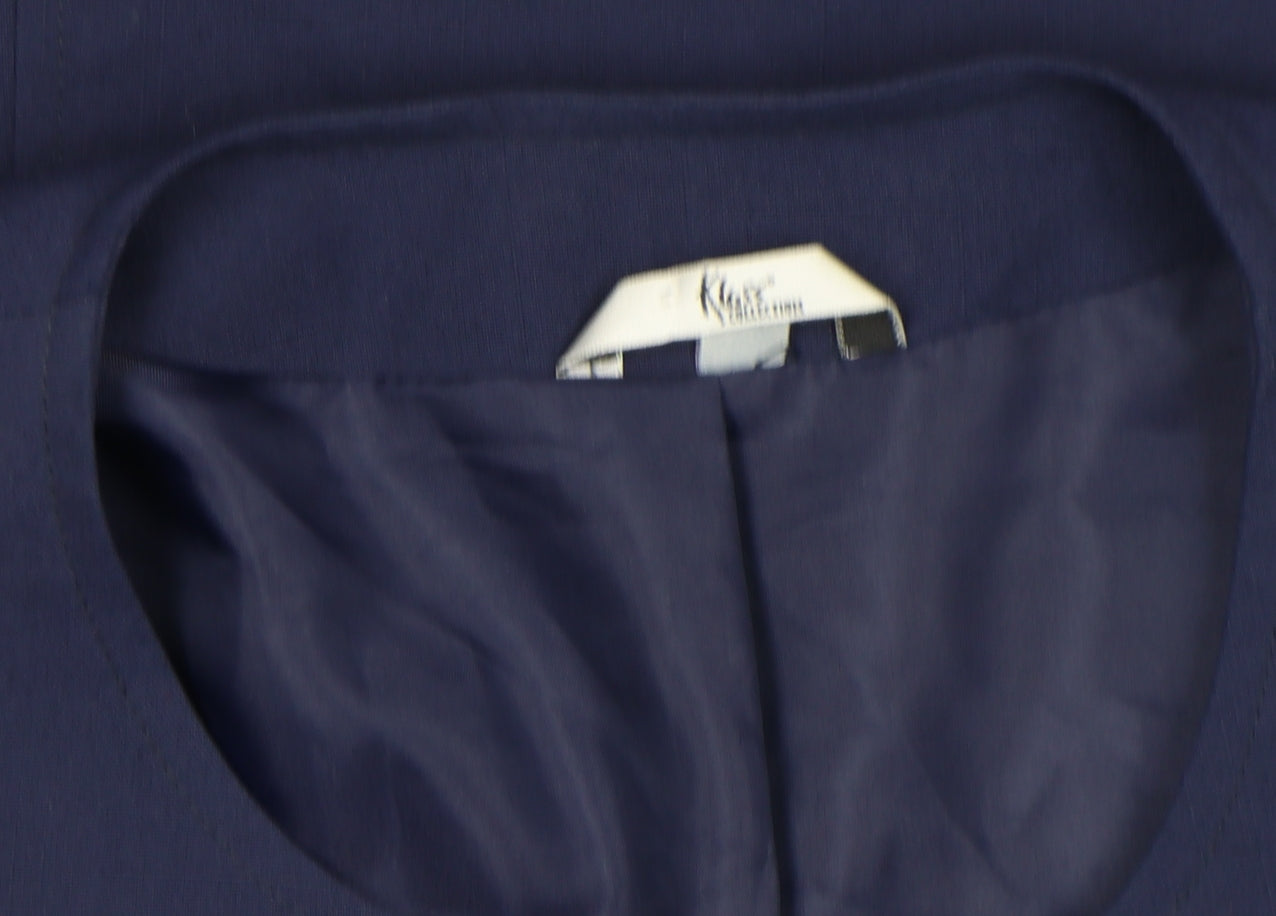 Klass Collection Women's Navy Blue Suit Jacket Size 18 Regular Lined