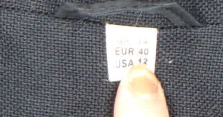 Womens UK Size 14 Black Basic Jacket