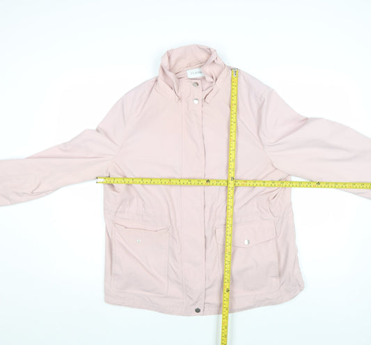 Marks and Spencer Women Pink Mid-Length Parka Jacket Size 14
