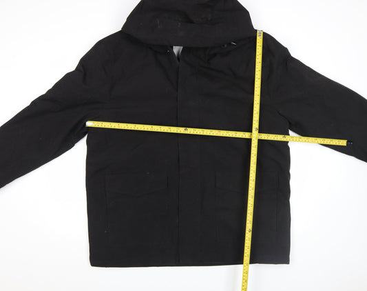 Primark Men's Black XL Hooded Parka Jacket Winter Outerwear