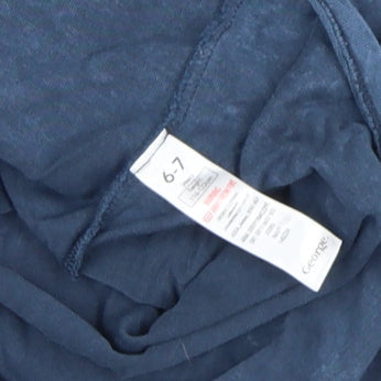 Brand and care label for George girls’ blue 6-7 years cropped 1995 graphic t-shirt