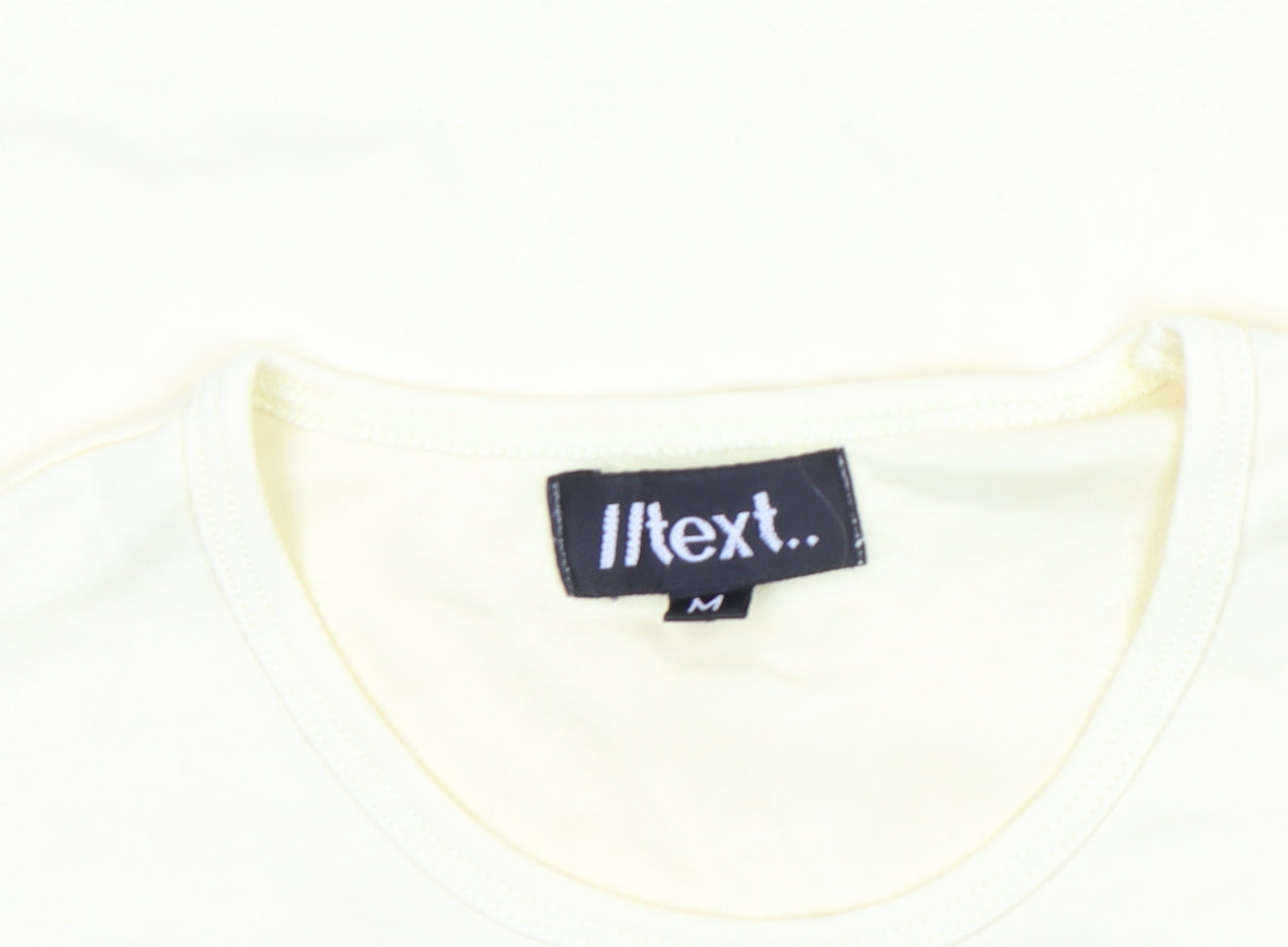 Womens UK Size M NEXT Yellow Basic T-Shirt