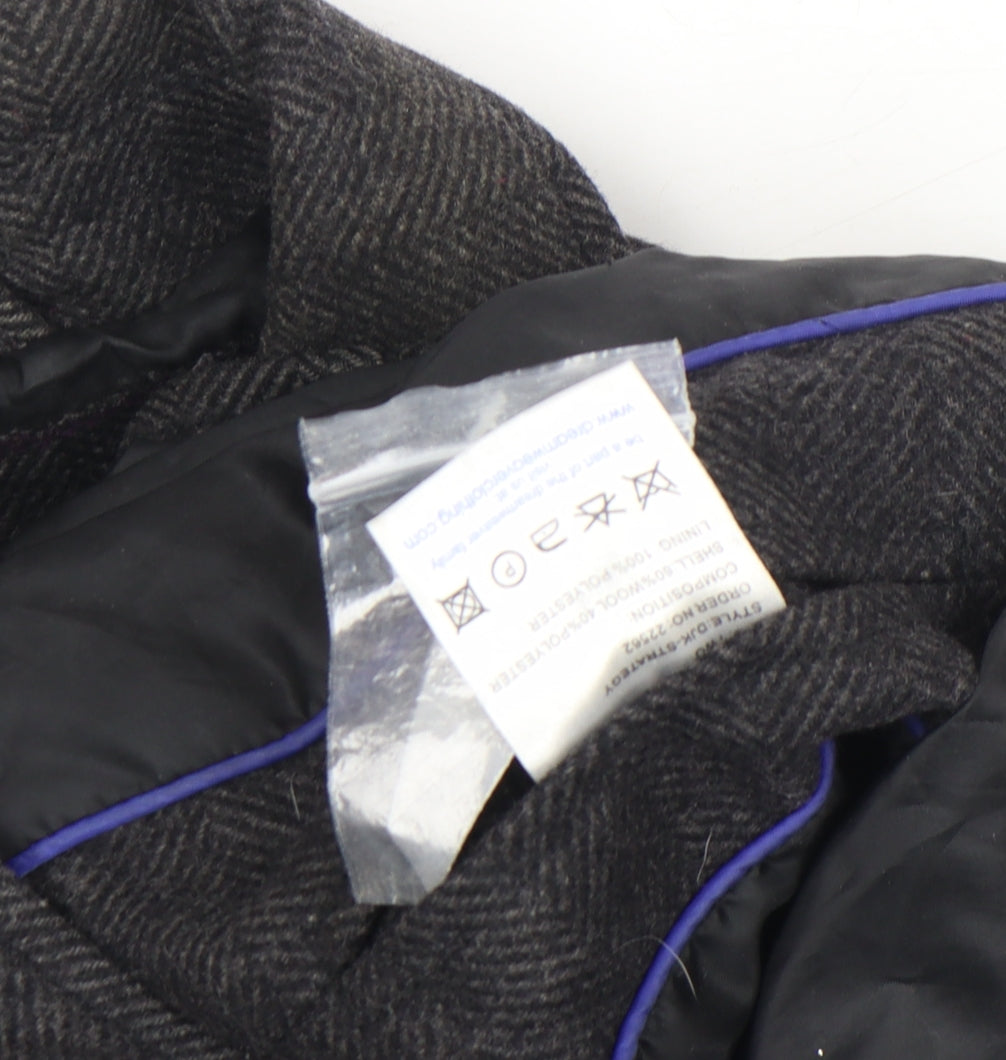 Mens UK Size M DREAMWEAVER LONDON Grey Pea Coat