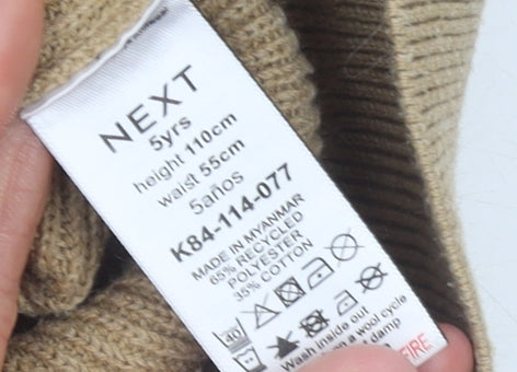 Boys UK Size 5 Years NEXT Beige Pullover Hoodie