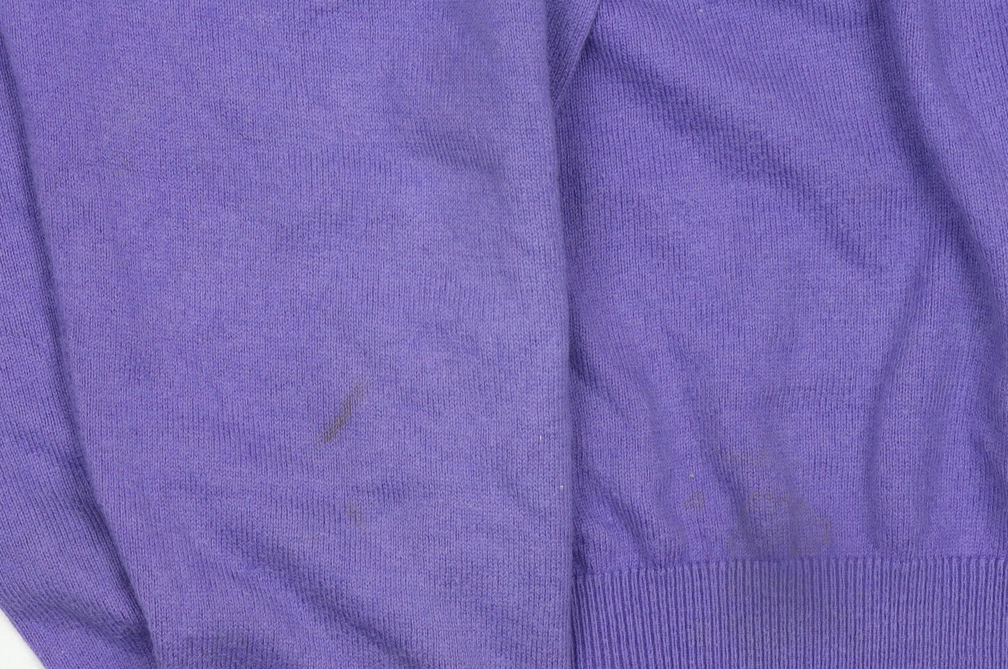 PING Men's Purple V-Neck Cotton Blend Golf Jumper L