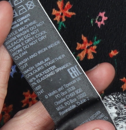 Marks and Spencer Womens Multicoloured Floral A-Line Dress Size 12