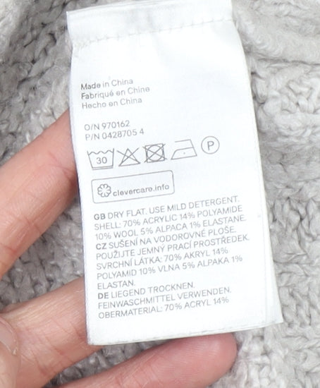 Womens UK Size S H&M Grey Pullover Jumper